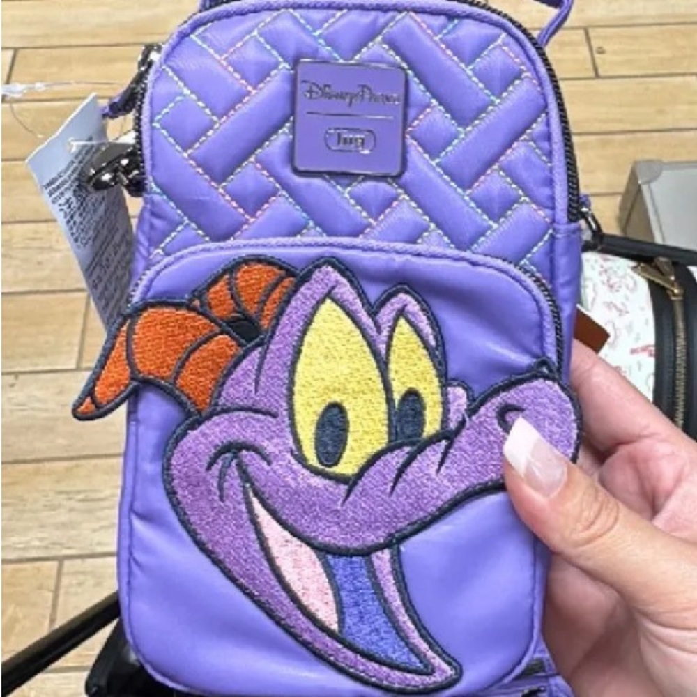 2024 Disney Epcot Festival of Arts Figment Lug Mini Skeeter Crossbody Bag NWT
